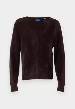Кардиган JORBLAZE Jack & Jones, темно-коричневый