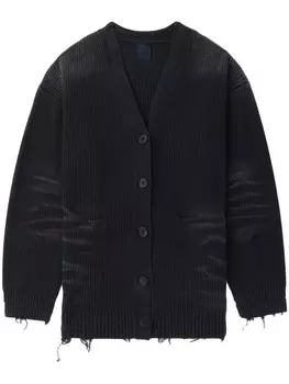 Кардиган Juun.J с эффектом потертости, серый