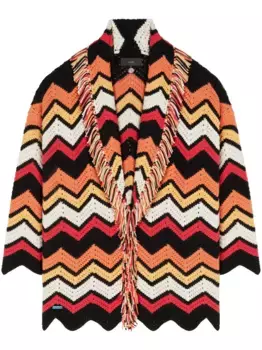 Кардиган Kaleidoscopic с узором шеврон Alanui, оранжевый
