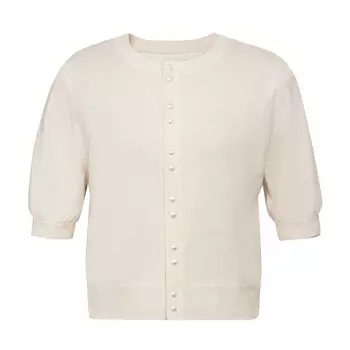 Кардиган кашемировый Deep Breath с жемчужными пуговицами, белый