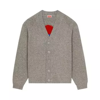 Кардиган Kenzo Target Жемчужно-серый