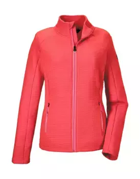 Кардиган Killtec "KOS 38 WMN FLX JCKT", коралловый