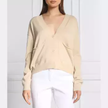 Кардиган классического кроя с добавлением шерсти и кашемира Riani, бежевый