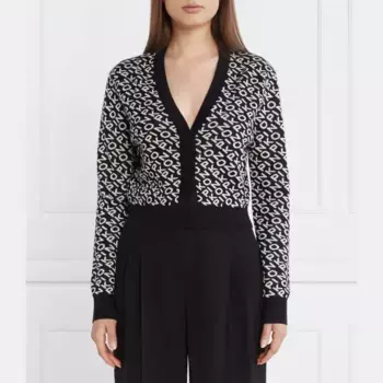 Кардиган классического кроя с добавлением шерсти Pinko, черный