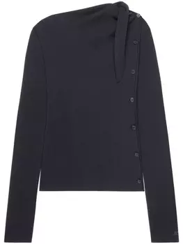 Кардиган knot oblique Courrges, черный
