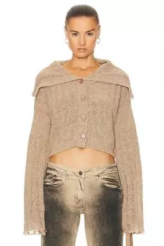 Кардиган Knwls Cosma Wool Rib, цвет Melange Beige