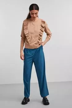 Кардиган - Коричневый - Классический крой Y.A.S., коричневый