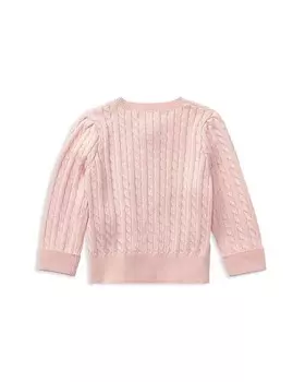Кардиган косой вязки для девочек Ralph Lauren – для малышей, розовый
