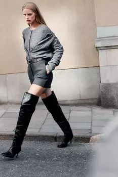 Кардиган косой вязки H&M, серый