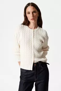 Кардиган косой вязки & Other Stories, белый