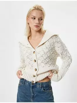 Кардиган KOTON Cardigan, цвет Ekru