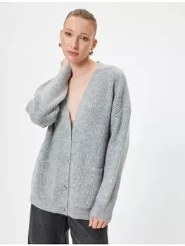 Кардиган KOTON Cardigan, серый