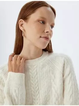 Кардиган KOTON Sweater, цвет Ekru