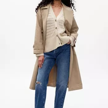 Кардиган крючком с разрезами Gap, белый