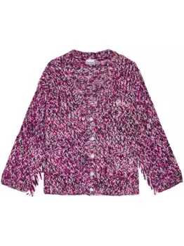 Кардиган крупной вязки GANNI, розовый