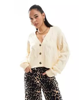 Кардиган крупной вязки в цвете «масло-желтый» Tommy Jeans