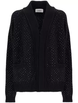 Кардиган Laneus, украшенный стразами, черный