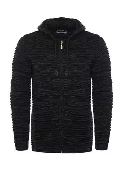 Кардиган LANG UND REISSVERSCHLUSS CARISMA, черный