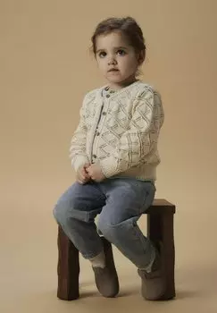 Кардиган LANGARM Lil' Atelier, слоновая кость