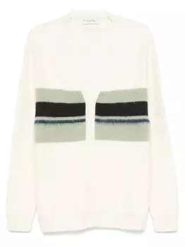 Кардиган Lanvin с полосками, белый