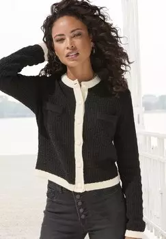Кардиган LASCANA, черный