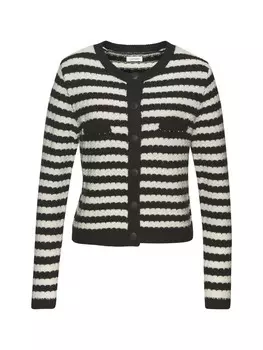 Кардиган LASCANA Strickjacke, цвет schwarz-wei gestreift
