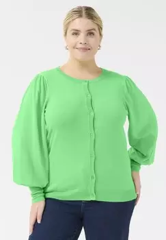 Кардиган LAZZY Kaffe Curve, зеленый