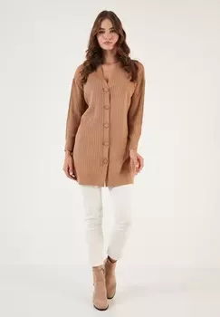 Кардиган LELA, коричневый