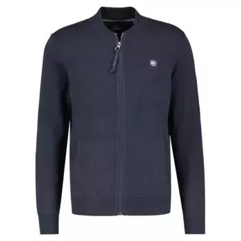 Кардиган LERROS с вышитым логотипом на груди, синий