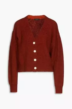 Кардиган Liana в рубчик из смесовой шерсти мериноса RAG & BONE, красный