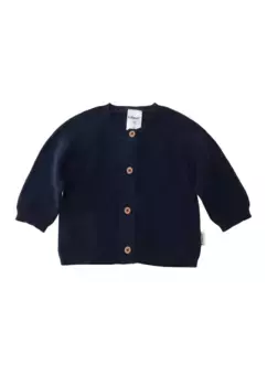 Кардиган Liliput с милой планкой с деревянными пуговицами, синий