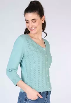 Кардиган LISELOTTE Sorgenfri Sylt, бирюзовый