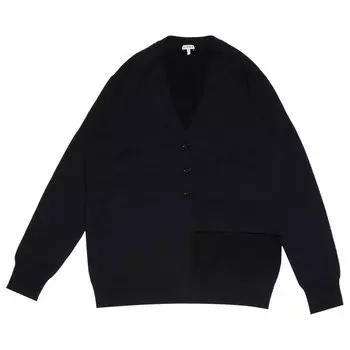 Кардиган Loewe Asymmetric Cardigan, синий