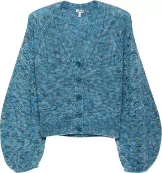 Кардиган Loewe Balloon Sleeve Cardigan 'Blue Multitone', синий