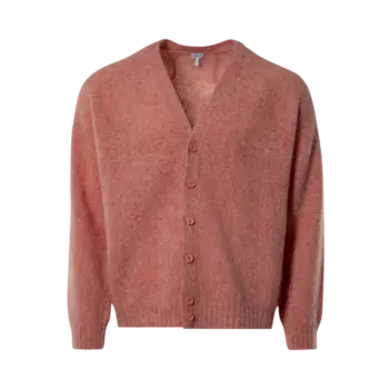 Кардиган Loewe 'Pink/Yellow', розовый