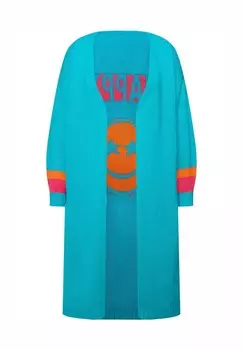 Кардиган LONG OPEN FRONT SMILEY ON THE BACK Angel of Style, синий