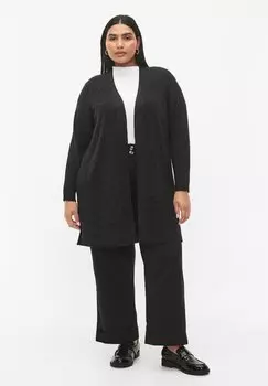 Кардиган LONG OPEN FRONT Zizzi, цвет dark grey melange