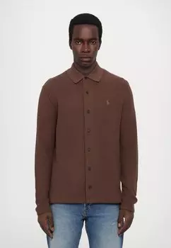 Кардиган LONG SLEEVE Polo Ralph Lauren, темно-коричневый