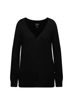 Кардиган LONG SLEEVE V-NECK Ulla Popken, черный