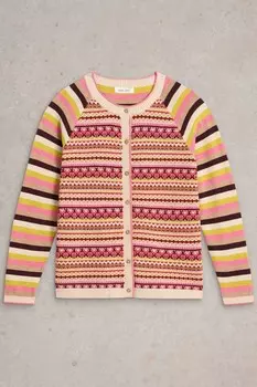 Кардиган Лулу Фэйриль White Stuff, розовый