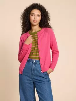 Кардиган Lulu из органического хлопка White Stuff, середина розового