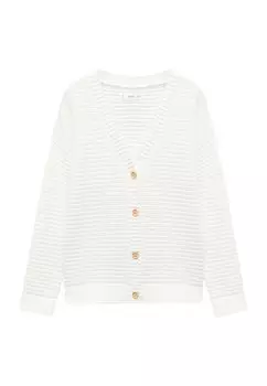 Кардиган LUNA Mango Kids, цвет blanc cass
