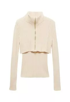 Кардиган LUPE Mango, молочный