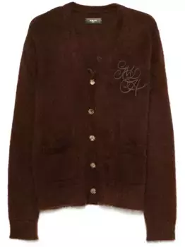 Кардиган MA Swirl AMIRI, коричневый