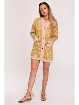 Кардиган made of emotion, желтый