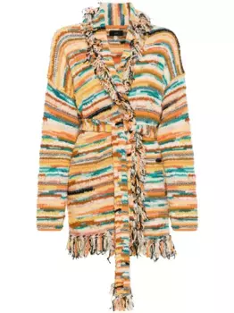 Кардиган Madurai в полоску Alanui, нейтральный