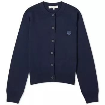 Кардиган Maison Kitsune Bold Fox Head Patch Regular, темно-синий