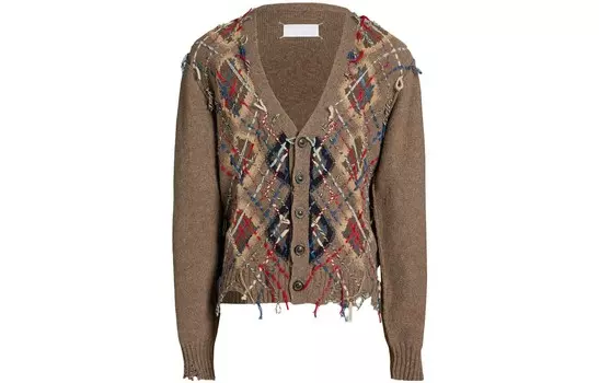 Кардиган Maison Margiela, коричневый