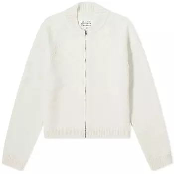 Кардиган Maison Margiela Shrunken Zip, белый