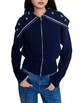 Кардиган Maje Marvelousy, синий